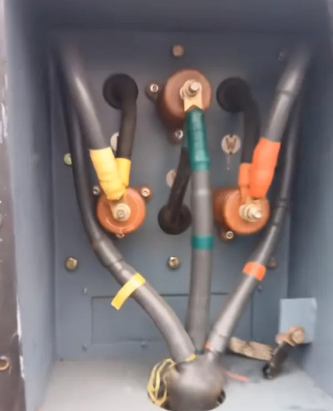 圖為630KW高壓電機(jī)接線照片2 圖為630KW高壓電機(jī)接線照片2