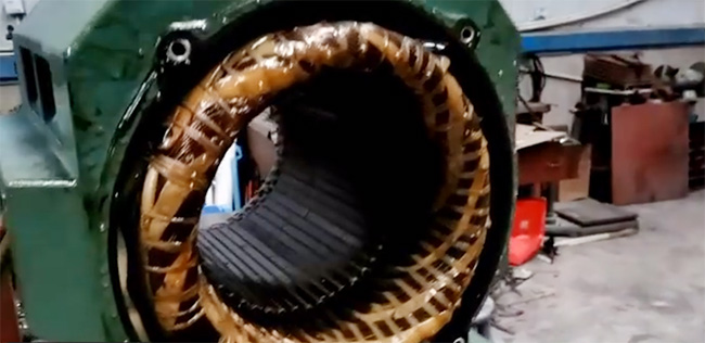 圖為西安西瑪高壓電機維修照片